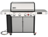 Weber GENESIS SPX-435 Series 38800001 Smart Gas Grill, 42,000 Btu, Natural Gas, 3-Burner, Enclosed Cabinet Storage